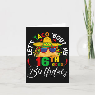 Taco über meinen 16. Geburtstag Mexiko 5 De Mayo Karte