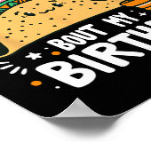 Taco über meinen Geburtstag, mexikanischer Taco-Pa Poster (Ecke)