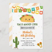 Taco über Süsse Party Geburtstag Einladung (Vorne/Hinten)