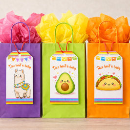 Taco um eine Babyparty-Avocado Geschenkanhänger