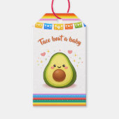 Taco um eine Babyparty-Avocado Geschenkanhänger (Vorderseite)