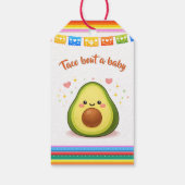 Taco um eine Babyparty-Avocado Geschenkanhänger (Rückseite)