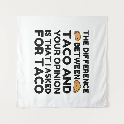 TACO UND IHRE MEINUNG WANDTEPPICH (Vorderseite (Horizontal))