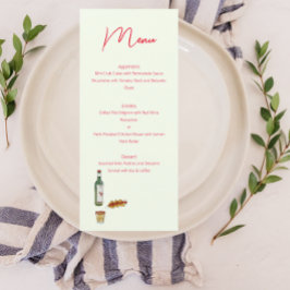 Taco und Mezcal Menükarte