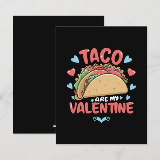 Taco-Valentin Feiertagskarte (Vorne/Hinten)