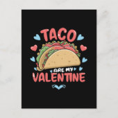 Taco-Valentin Feiertagspostkarte (Vorderseite)