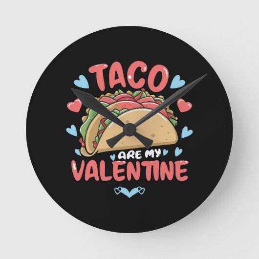 Taco-Valentin Runde Wanduhr (Vorderseite)