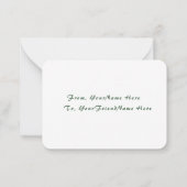 Taco Valentine Classroom Card – Flat Note Card Mitteilungskarte (Rückseite)