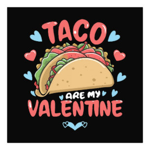 Taco-Valentinstag Fotodruck
