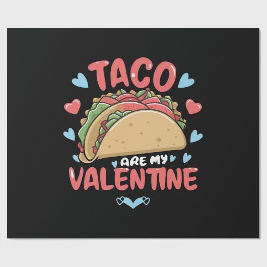 Taco-Valentinstag Geschenkpapier (Flach)