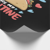 Taco-Valentinstag Geschenkpapier (Ecke)
