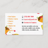 Taco-Visitenkarten Visitenkarte (Rückseite)