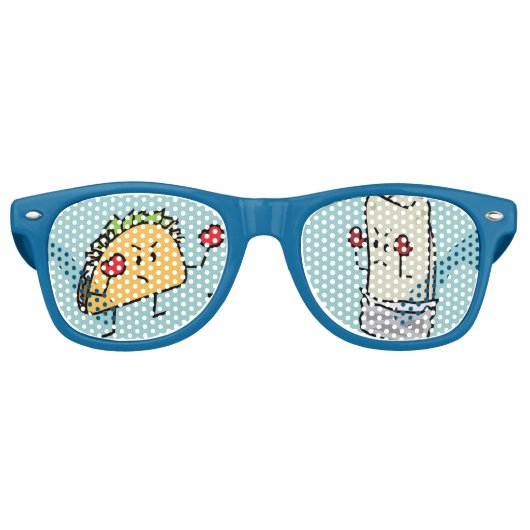 Taco vs Burrito Partybrille (Vorderseite)
