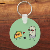 Taco vs burrito schlüsselanhänger (Vorderseite)