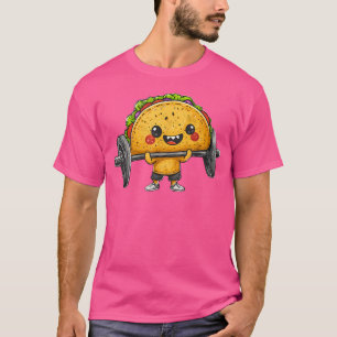 Taco Weightlift Barbell trainiert mexikanisches Es T-Shirt