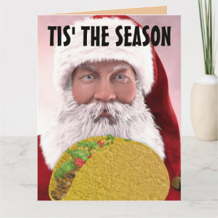 TACO WEIHNACHTEN SANTA LUSTIGE GRUßKARTEN KARTE