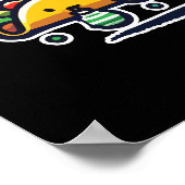 Taco Weihnachtsbaum - Funny Feinschmecker Feiertag Poster (Ecke)