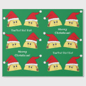 Taco Weihnachtswrapping Paper Geschenkpapier (Flach)
