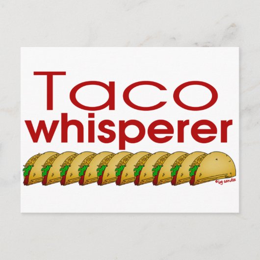 Taco Whisperer Postkarte (Vorderseite)