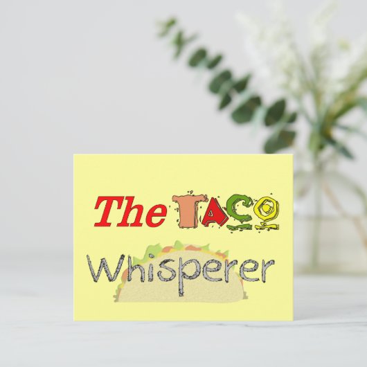 Taco Whisperer Postkarte (Stehend Vorderseite)