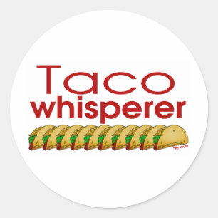 Taco Whisperer Runder Aufkleber