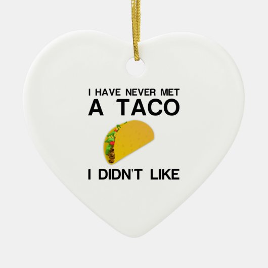 TACO WIE KERAMIK ORNAMENT (Vorne)