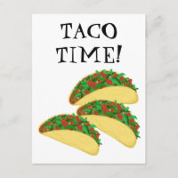 TACO ZEIT Köstliche Tacos-Illustration