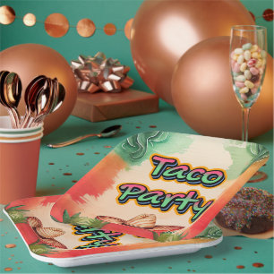 Taco-Zeit Pappteller