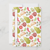 Taco-Zeit-Rezept-Karten Einladung (Rückseite)