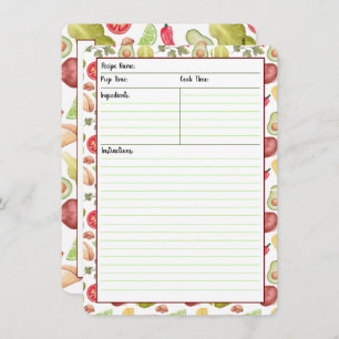 Taco-Zeit-Rezept-Karten Einladung