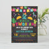Taco ZWEIsday 2. Geburtstag Einladung (Stehend Vorderseite)