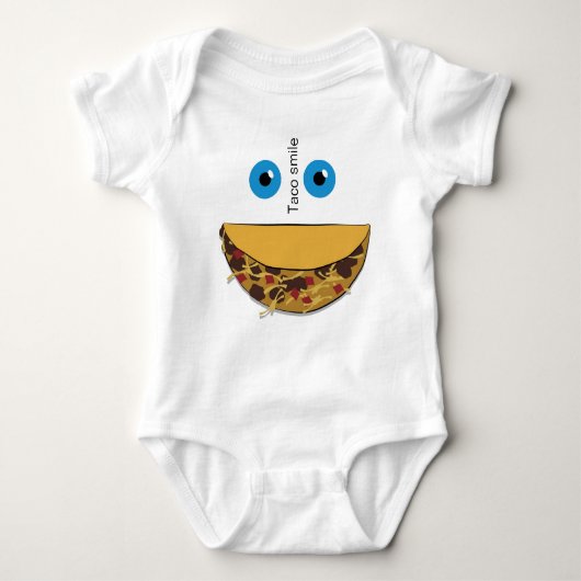 Taco Zweispitz Baby Strampler (Vorderseite)