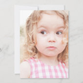 Taco Zweitägiges Foto Einladung zum Geburtstag (Rückseite)