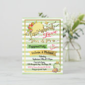 Taco'about Liebe Mexikanische Fiesta Paare Dusche Einladung (Stehend Vorderseite)