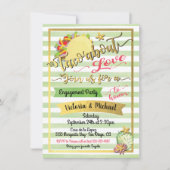 Taco'about Liebe Mexikanische Fiesta Paare Dusche Einladung (Vorderseite)