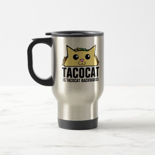 Tacocat Backend Travel Mug Reisebecher (Links)