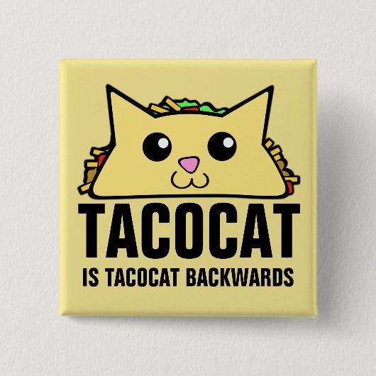 Tacocat Backwards Button (Vorderseite)