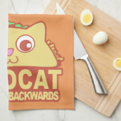 Tacocat Backwards II Handtuch (Viertel Falte)