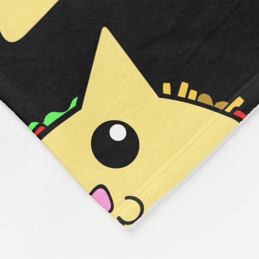 Tacocat Black Fleece Blanket (Ecke)
