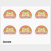 TacoCat Deluxe B Square Sticker (Blatt)