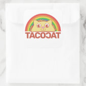 TacoCat Deluxe B Square Sticker (Tasche)