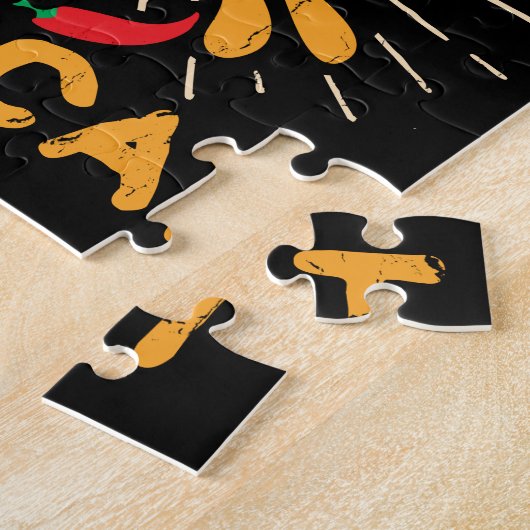 Tacocat grafischer Cinco Taco Des Mayo Katze Puzzle (Seite)