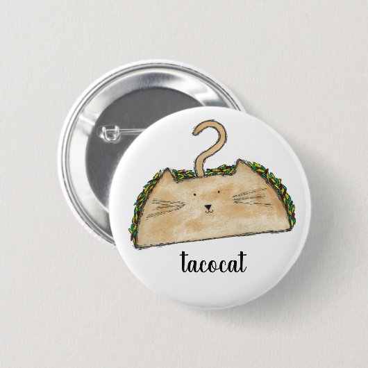 Tacocat Knopf Button (Vorne & Hinten)