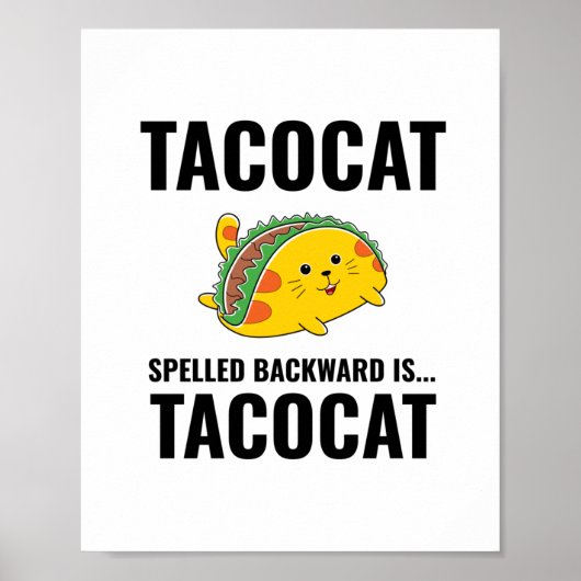 Tacocat komisches Tacos mexikanisches Essen Poster (Vorne)