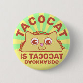 Tacocat Retro Carnival Schaltfläche Button (Vorderseite)