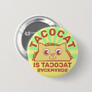 Tacocat Retro Carnival Schaltfläche Button