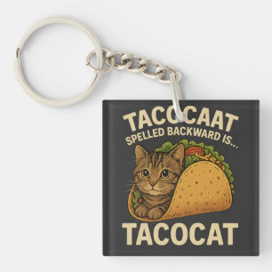 TACOCAT-RÜCKENHINTERD IST ...- Liebe Katze und Tac Schlüsselanhänger