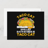 Tacocat rückwärts geschrieben ist Taco Cat Postkarte (Vorne/Hinten)