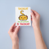 Tacocat rückwärts geschrieben ist Tacocat Funny Ca Flyer (Gruppe)
