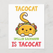 Tacocat rückwärts geschrieben ist Tacocat Funny Ca Flyer (Vorne)